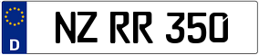 Trailer License Plate